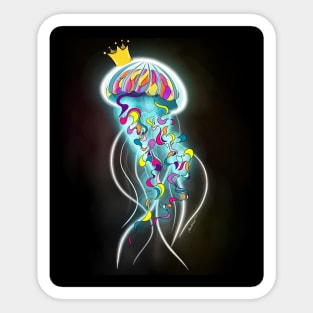 Beautiful colorful Jellyfish Sticker